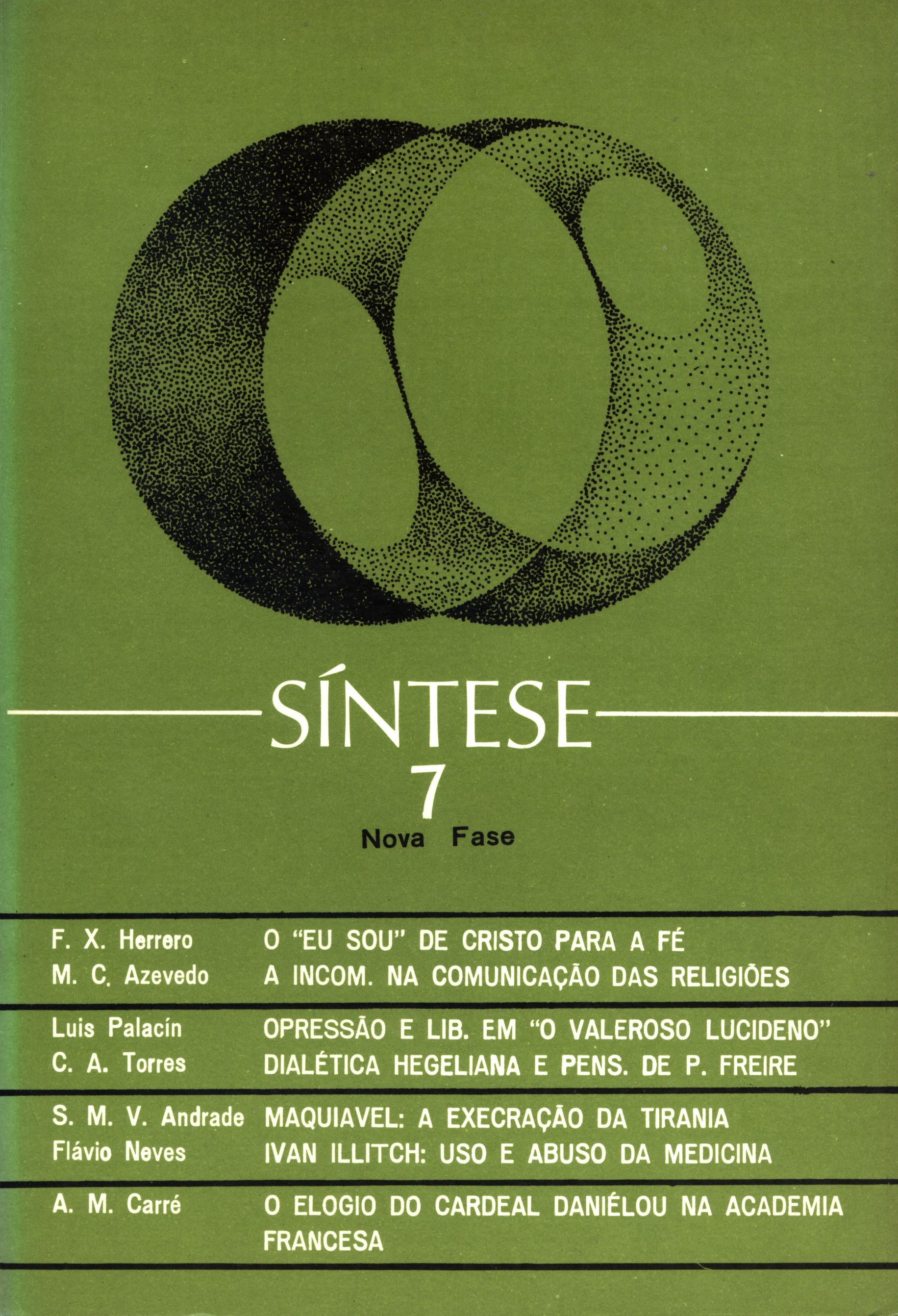 					Visualizar v. 3 n. 7 (1976): SÍNTESE
				
