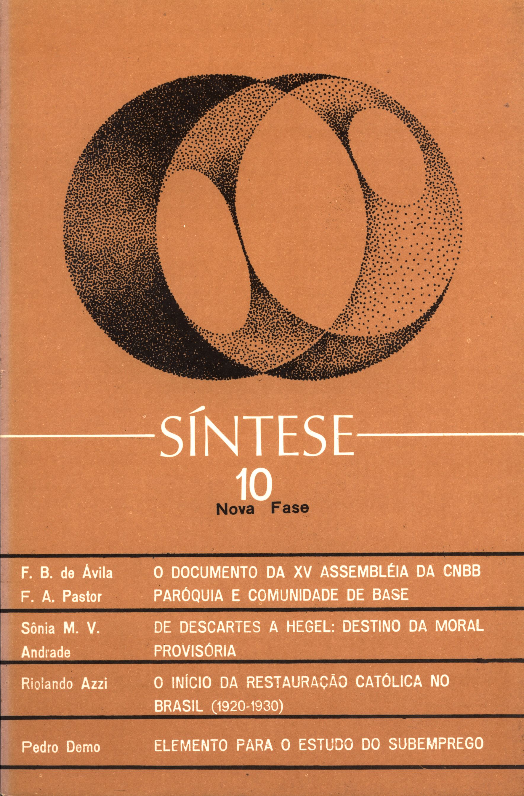 					Visualizar v. 4 n. 10 (1977): SÍNTESE
				