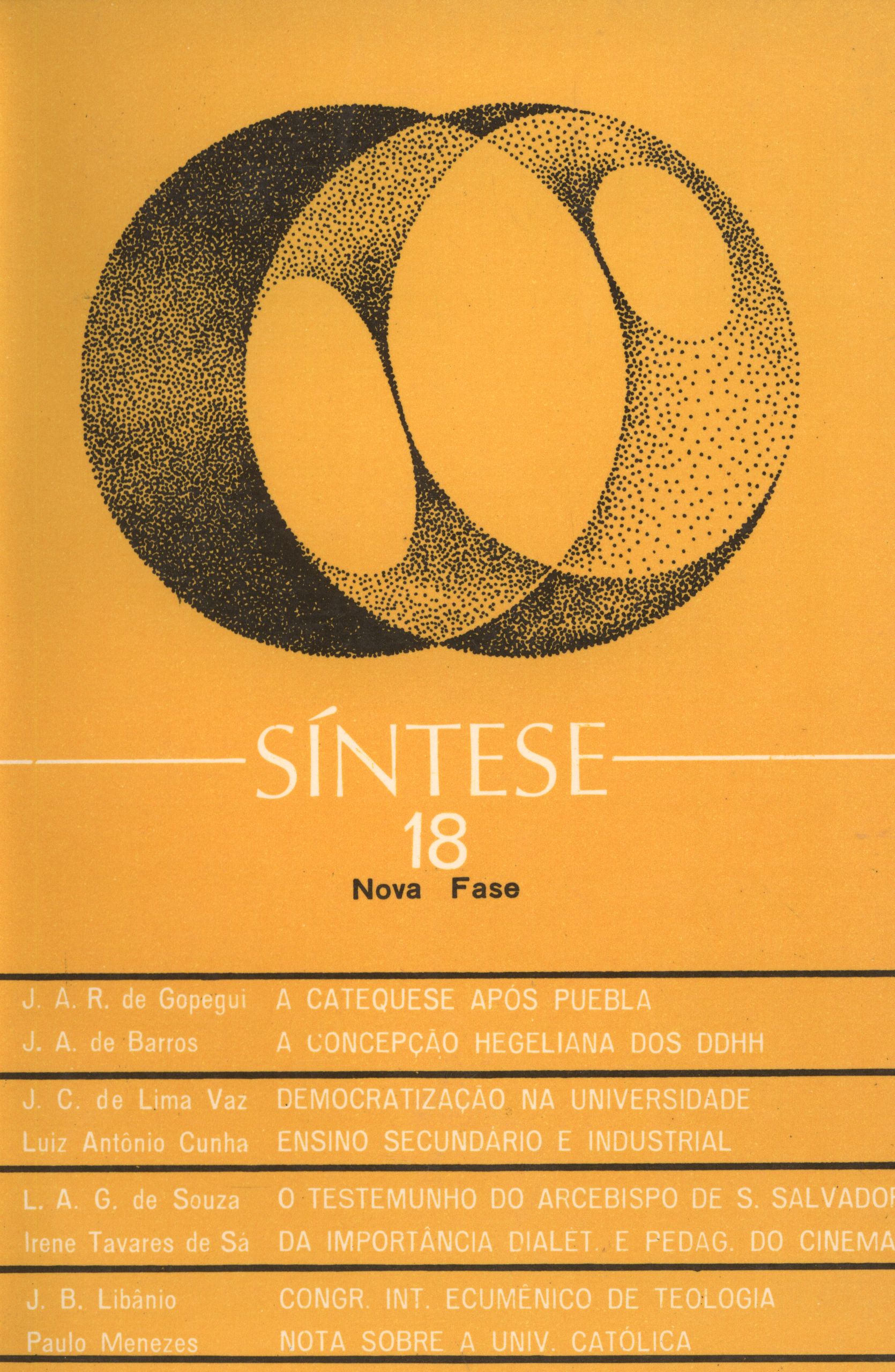 					Visualizar v. 7 n. 18 (1980): SÍNTESE
				