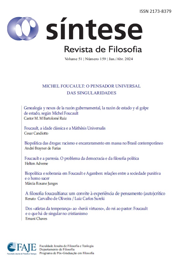 					Visualizar v. 51 n. 159 (2024): MICHEL FOUCAULT: O PENSADOR UNIVERSAL DAS SINGULARIDADES
				