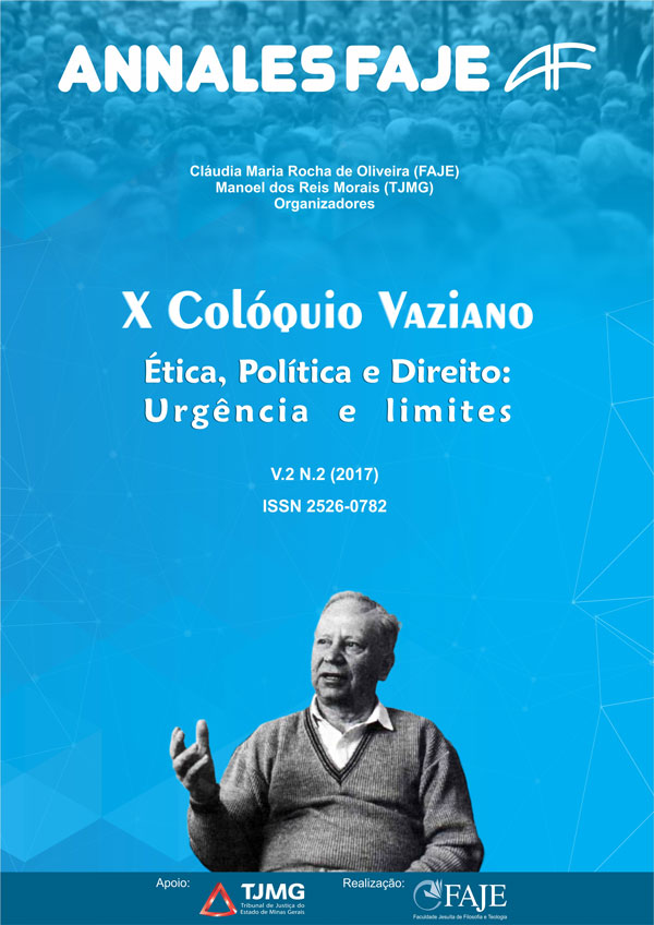 					Visualizar v. 2 n. 2 (2017): X Colóquio Vaziano: Ética, Política E Direito: Urgência E Limites!
				