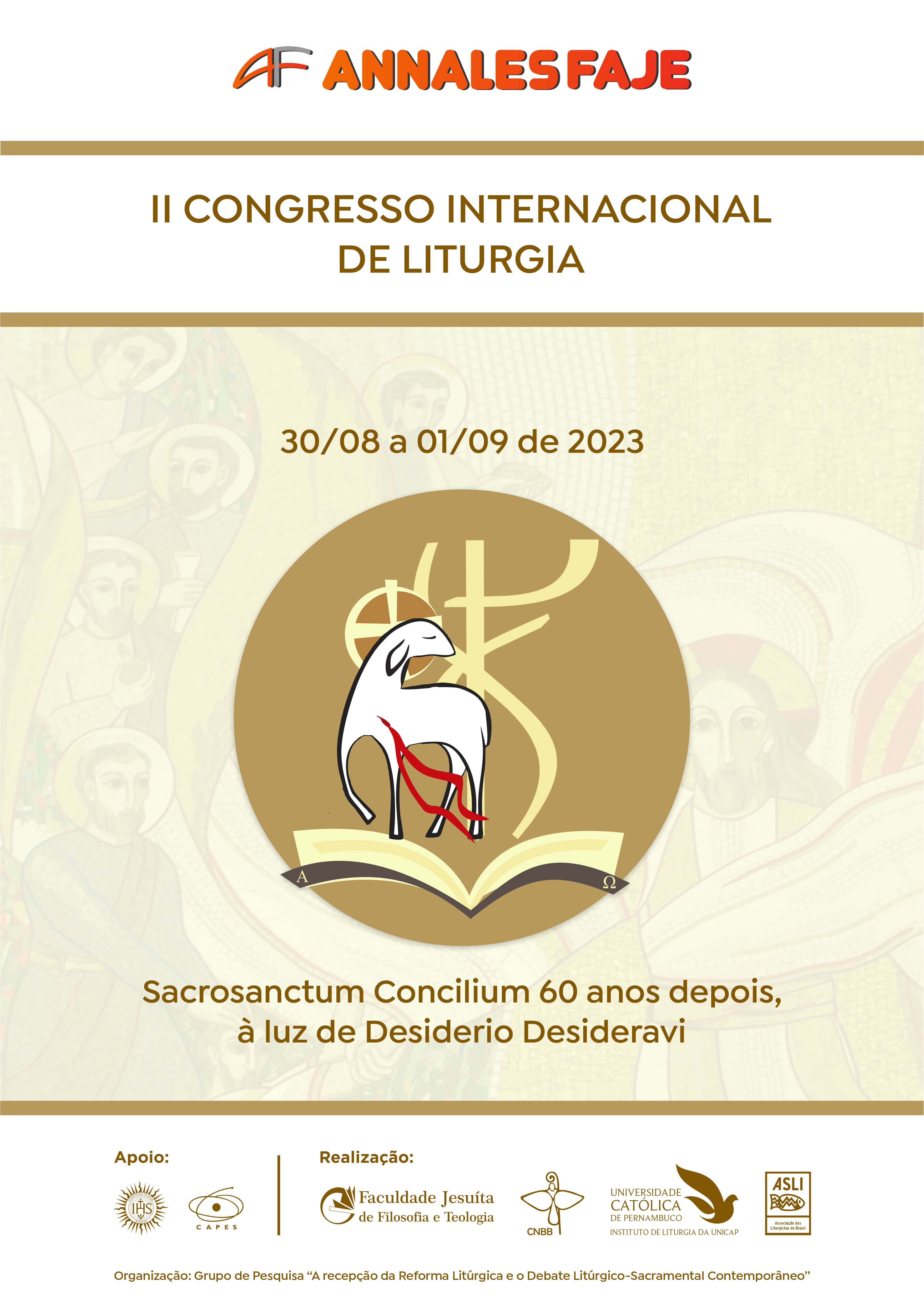 					Ver Vol. 8 Núm. 6 (2023): II Congresso Internacional de Liturgia
				